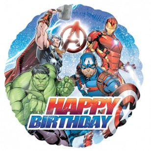 Avengers Heroes Happy Birthday Balloon